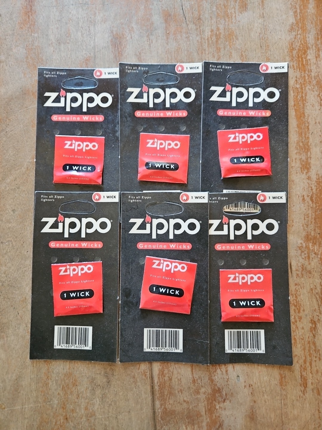 Genuine Zippo ACCESSORIES Wick 6 Pack Wicks MADE IN USA New