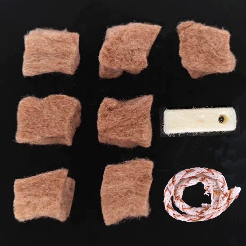 New Camel hair cotton white felt wick kit high oil absorbent for Zippo lighters