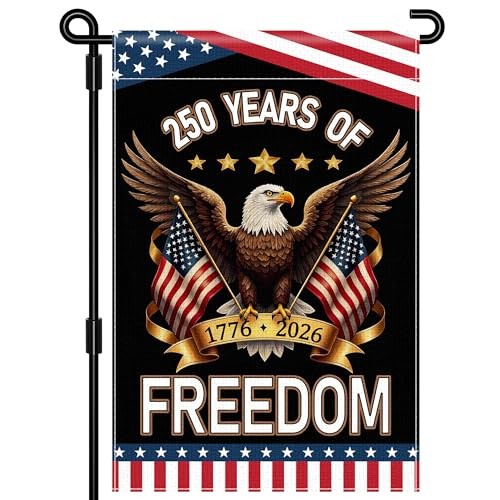250th Anniversary USA Garden Flag – 250 Years of Freedom USA Flag with a Flag