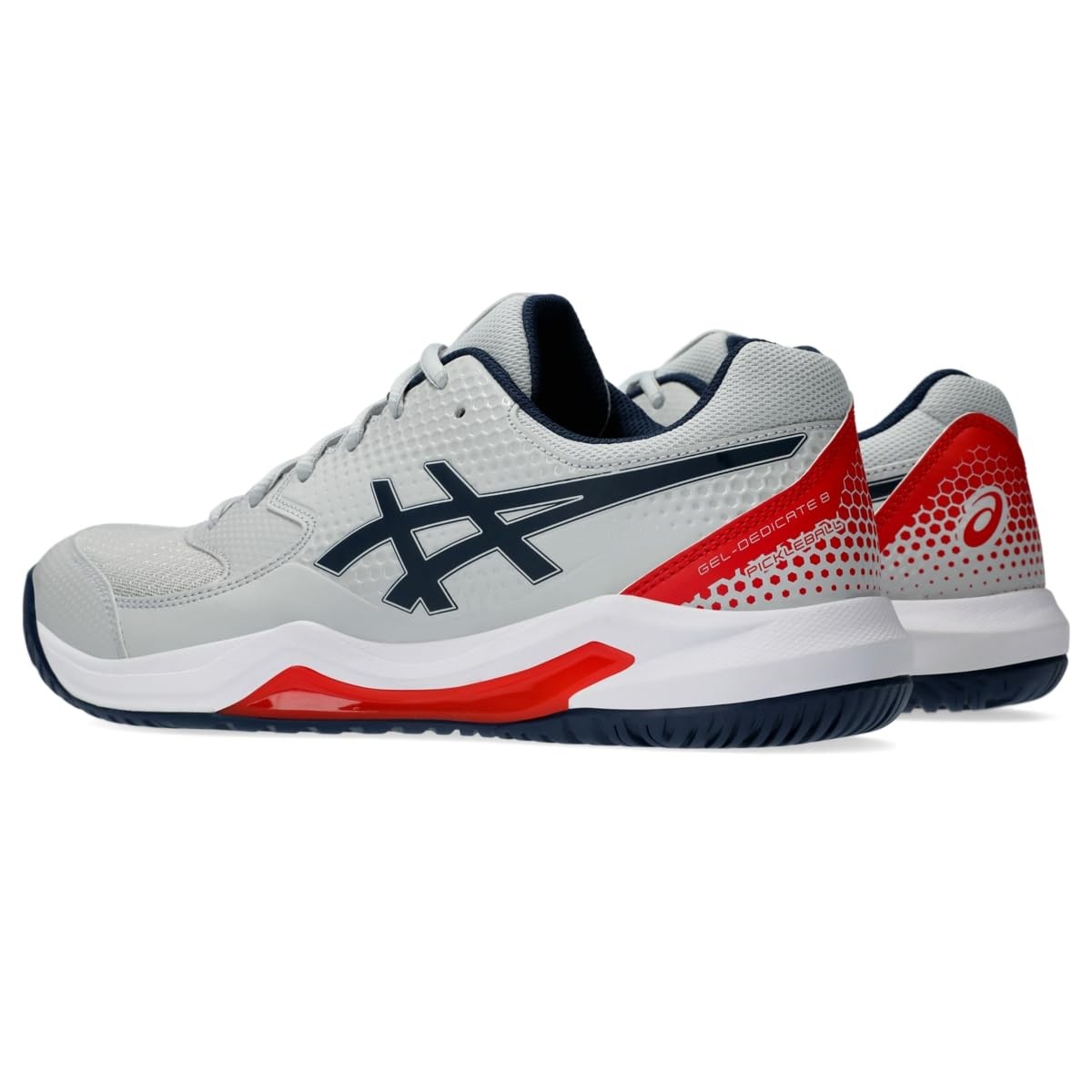 Asics Mens Gel-Dedicate 8 Pickleball Shoes 14 Concrete/Night Sky 1041A409.020