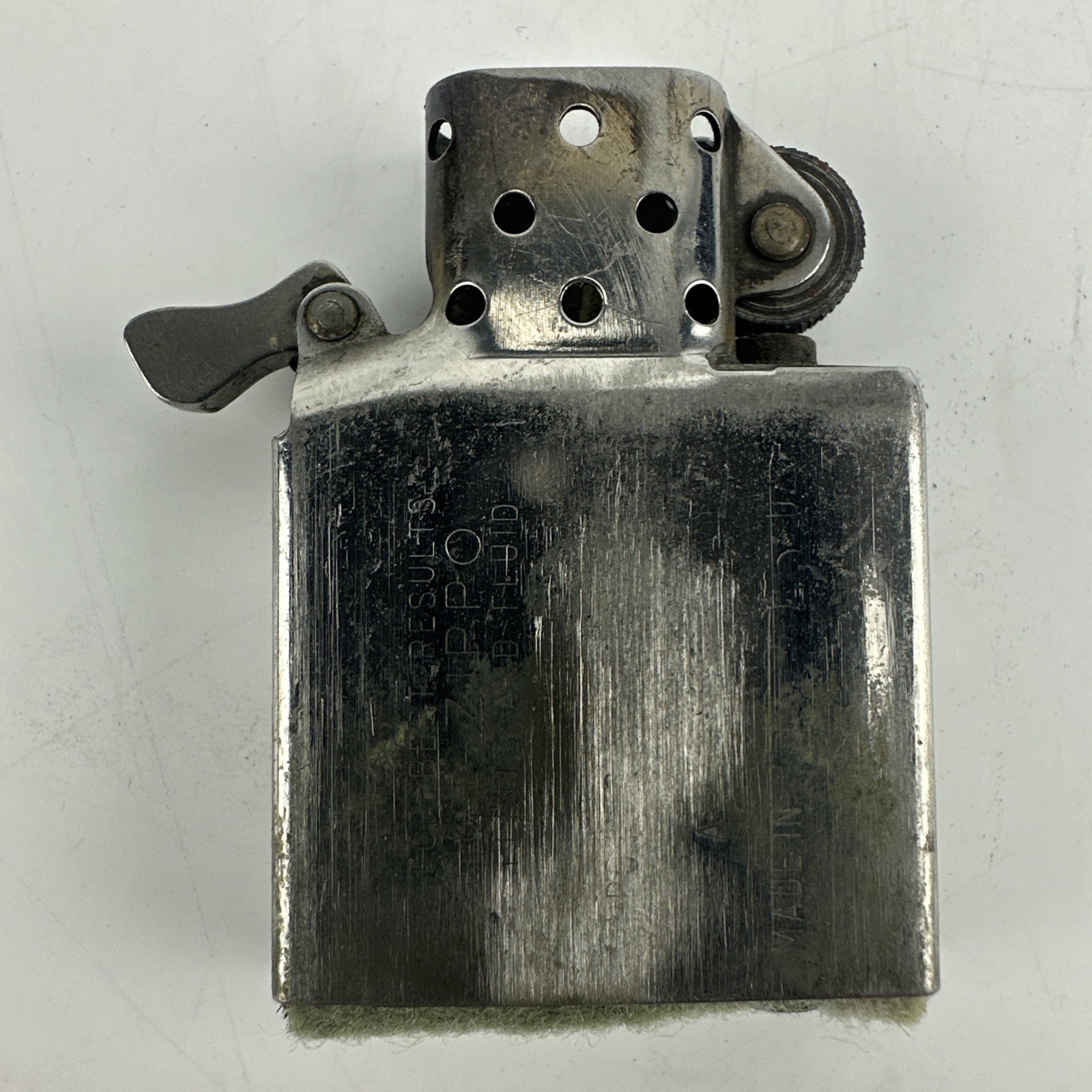Zippo Solid Brass Marlboro Embossed Lighter W/Box NOT ENGRAVED 1991 Free Ship
