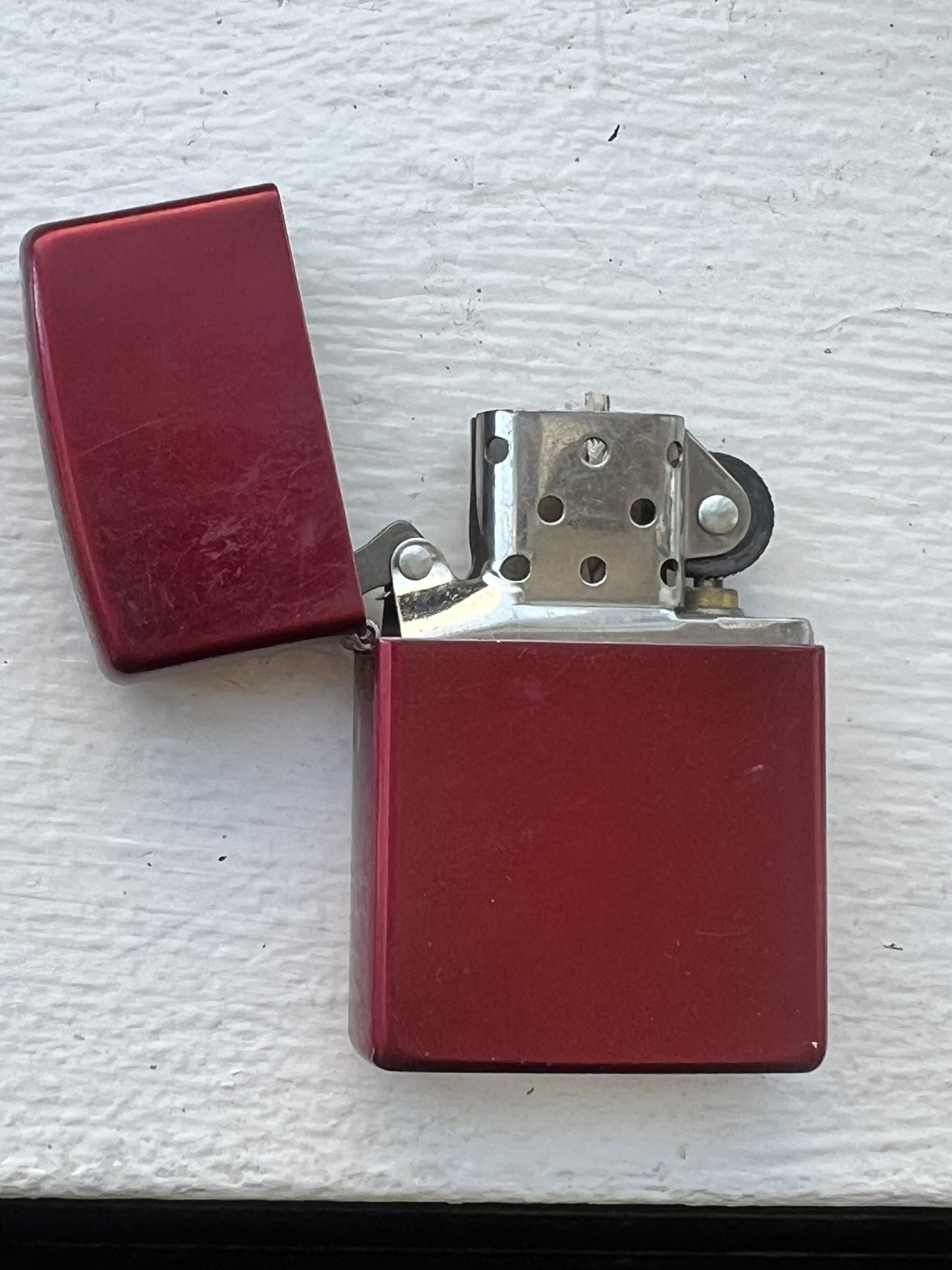 Zippo Classic Candy Apple Red Plated Metal Lighter Windproof Pocket Lighter