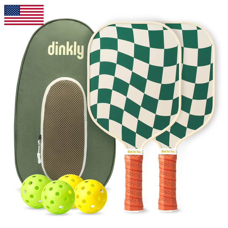 Dinkly Pickleball Paddles Set Of 2 – Usapa Approved Graphite/Fiberglass