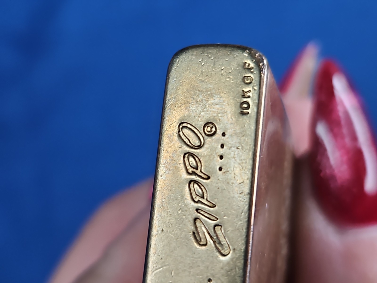 Vintage 10k Gold Filled Zippo Lighter SHRIVER GAS CONVERSIONS 1957/1950s Slim
