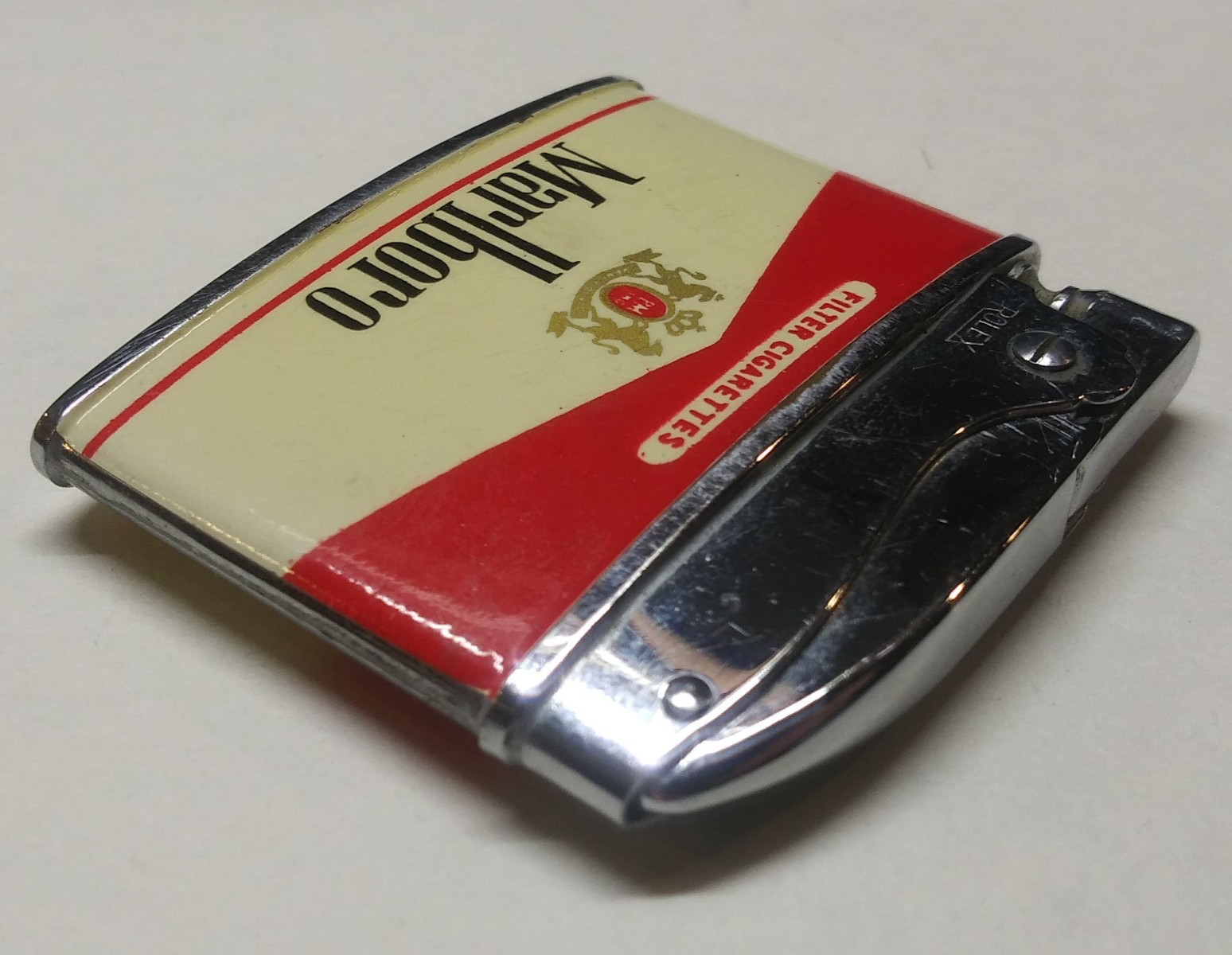 Vintage Rolex Japan Super Automatic Deluxe Marlboro Cigarette Lighter Red Roof