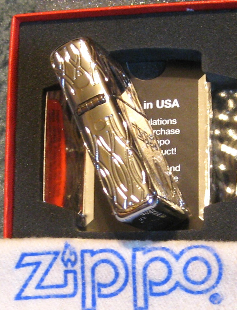 ZIPPO FLAME DESIGN Lighter ARMOR 48838 New 2023 MINT Deep Carved MULTICUT Sealed