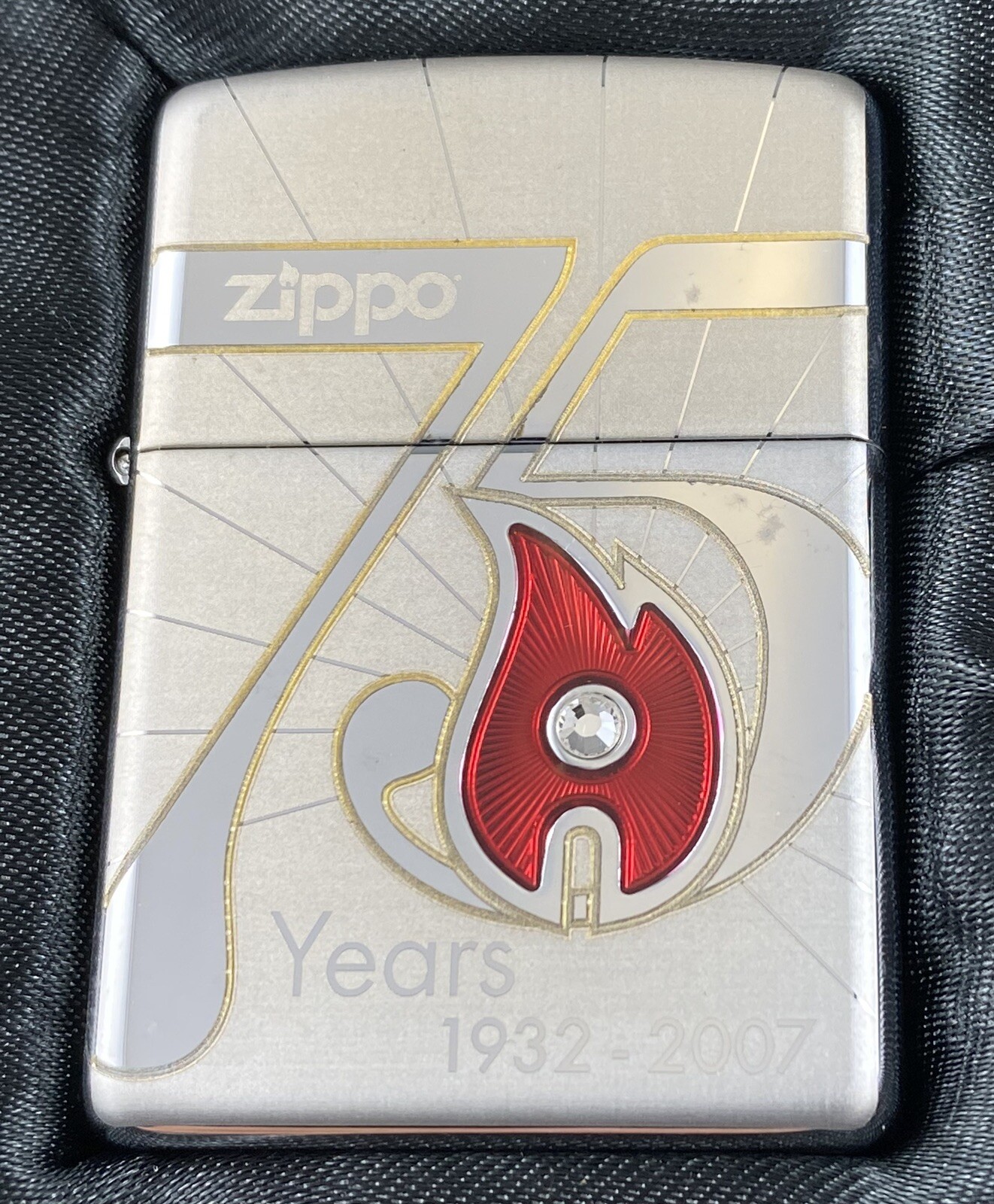 2007 Zippo 75th Anniversary – Canada Edition 1 of 1000 w/Swarovski Crystal