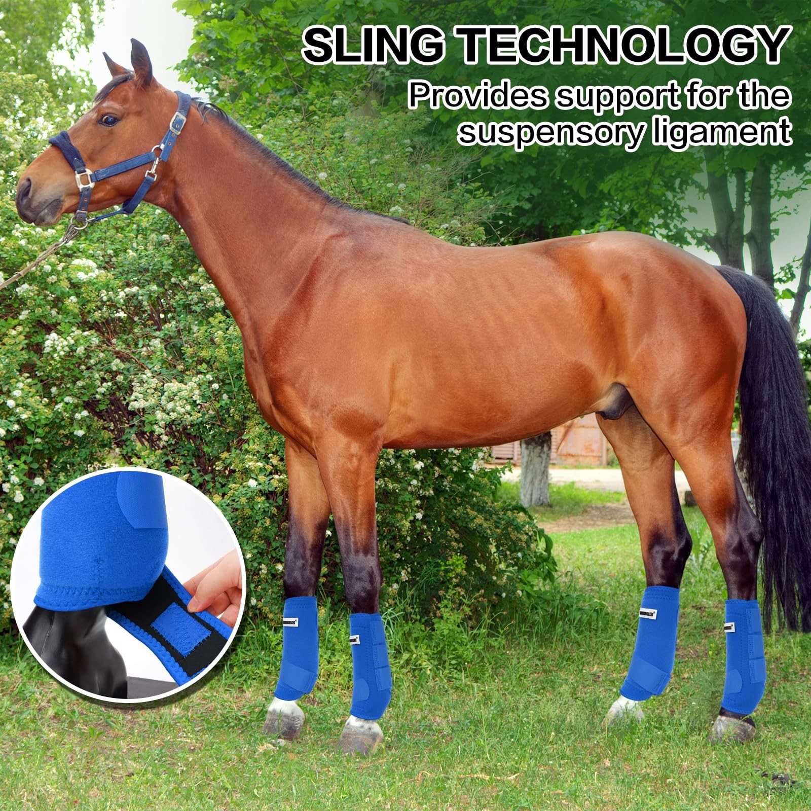Geoso All-Around Support Horse Splint Sport Bootsprofessional Ok Fabric