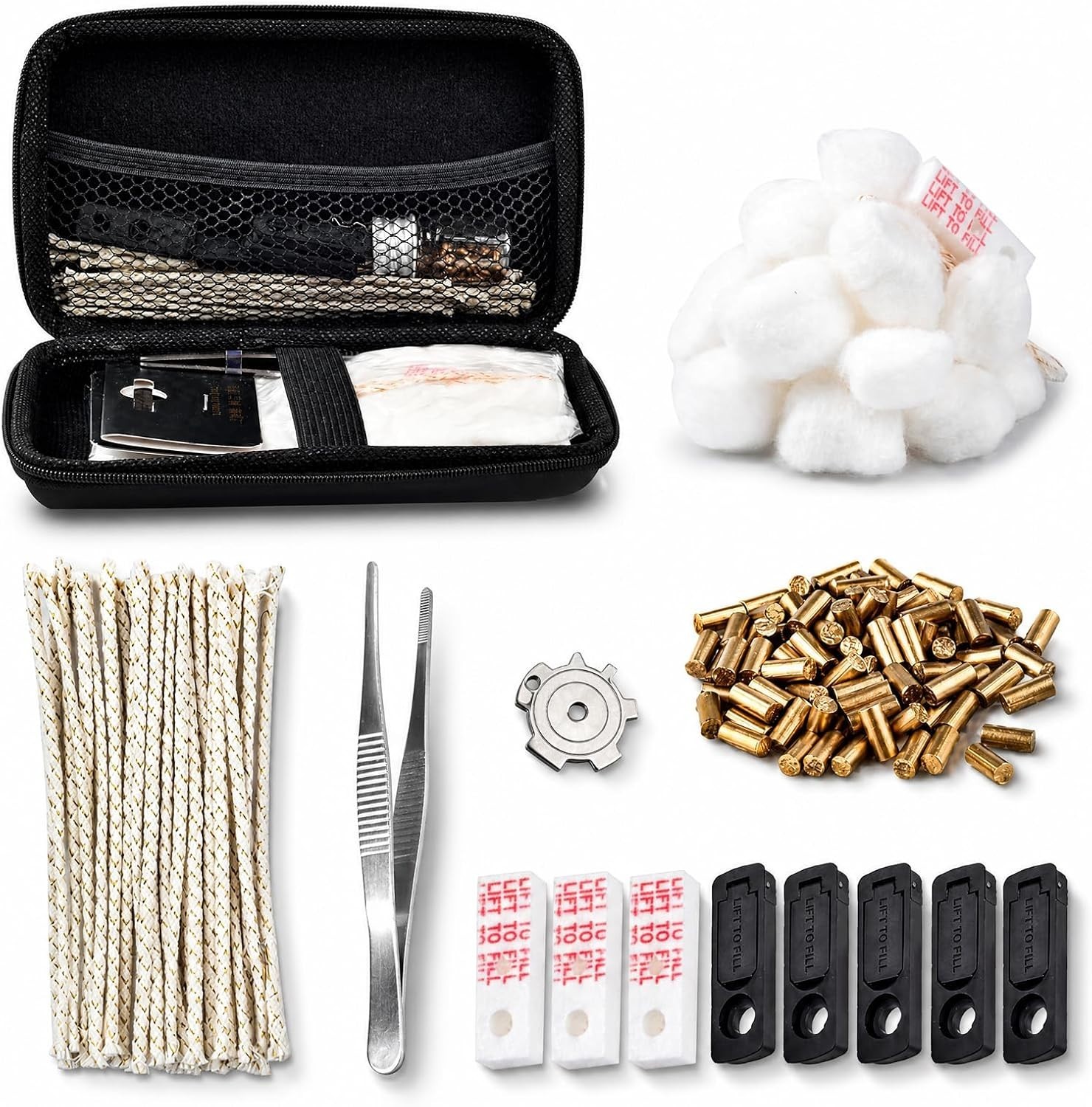 Zippo Repair Kit – Replacement Parts with Cotton, Flint, Wick, Pad & Tool