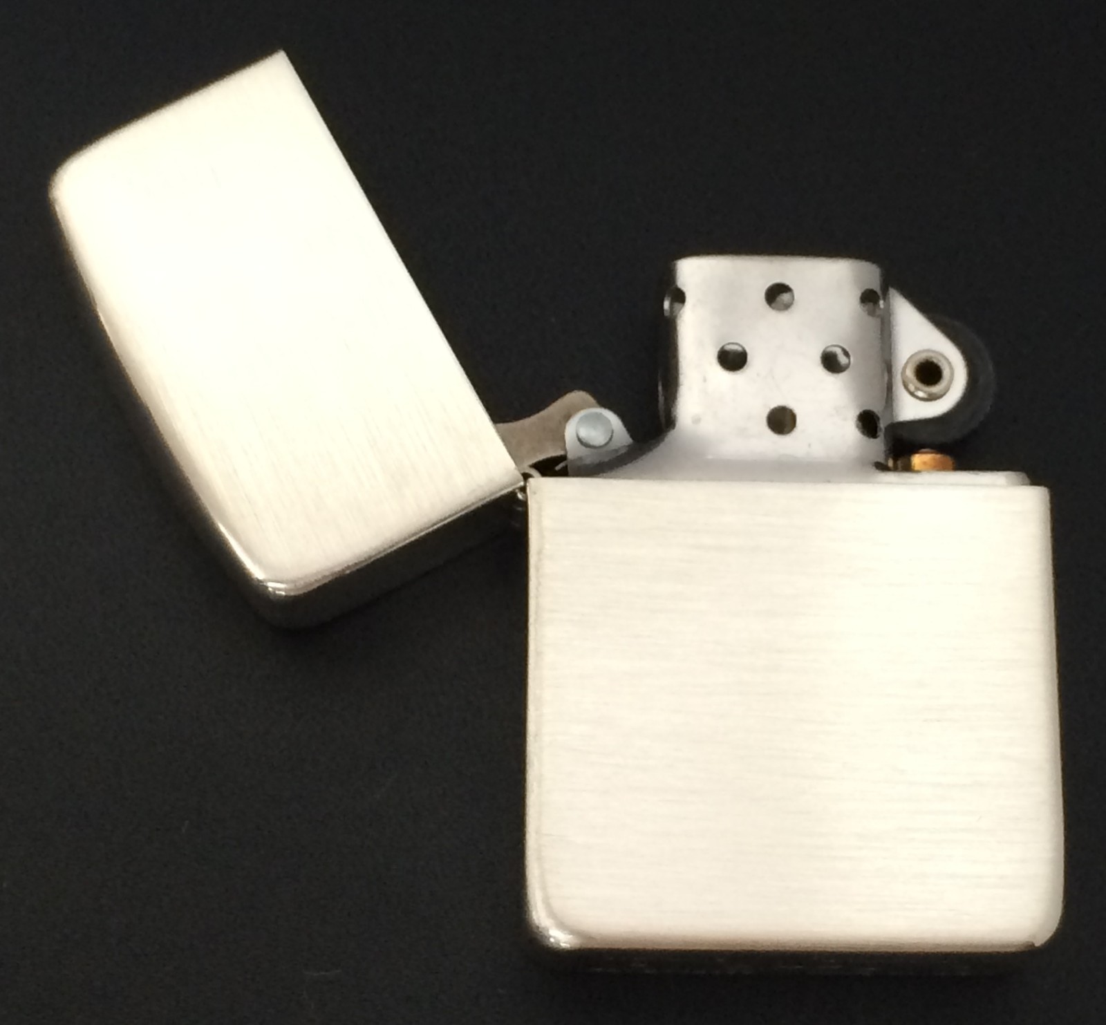 Sterling SIlver Zippo Lighter, Satin Finish, #24, 1941 Replica, New In Box