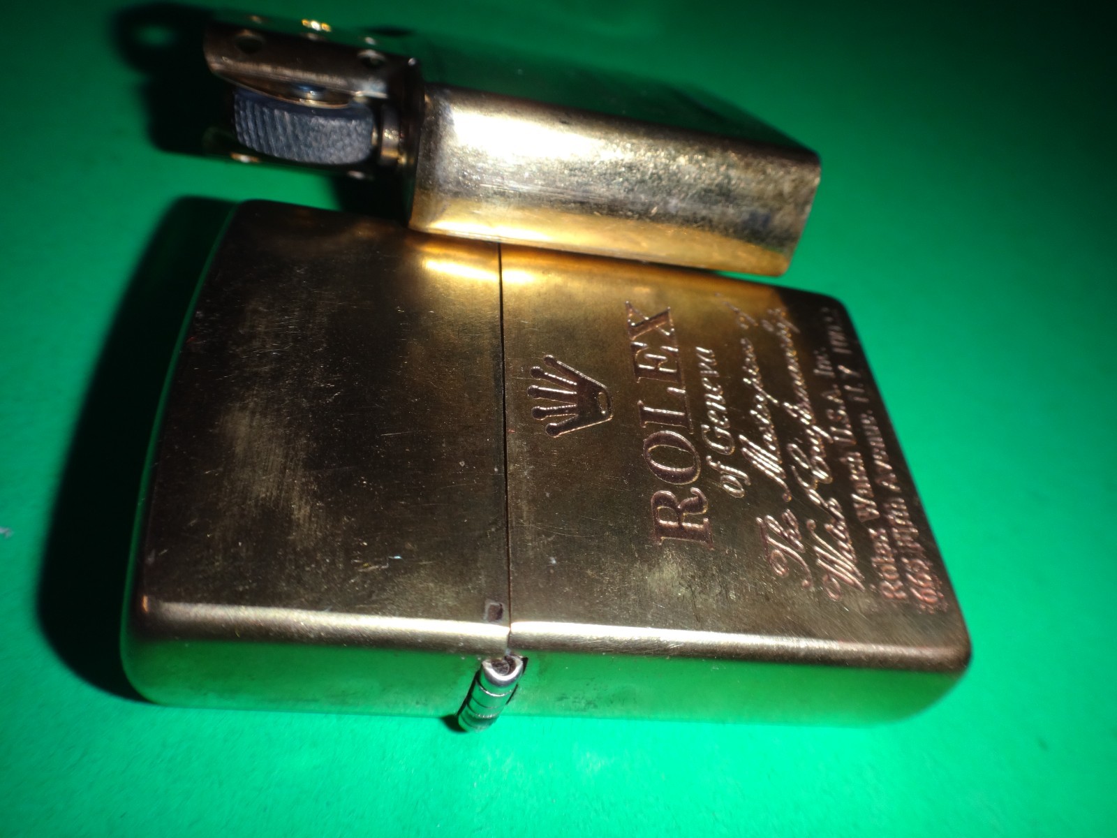 Year 2023 Brass Zippo Lighter ROLEX of Geneva Masterpiece Watch Craftsmanship