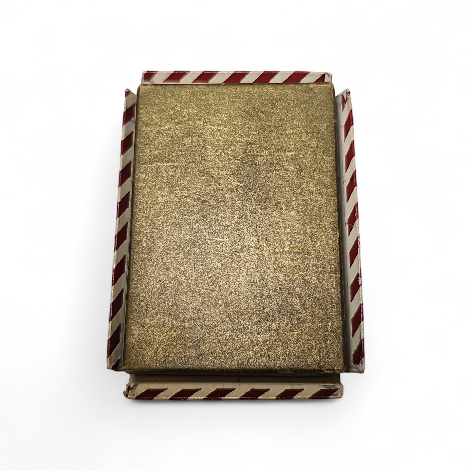 Vintage Zippo Red And White Stripe Original Lighter BOX ONLY