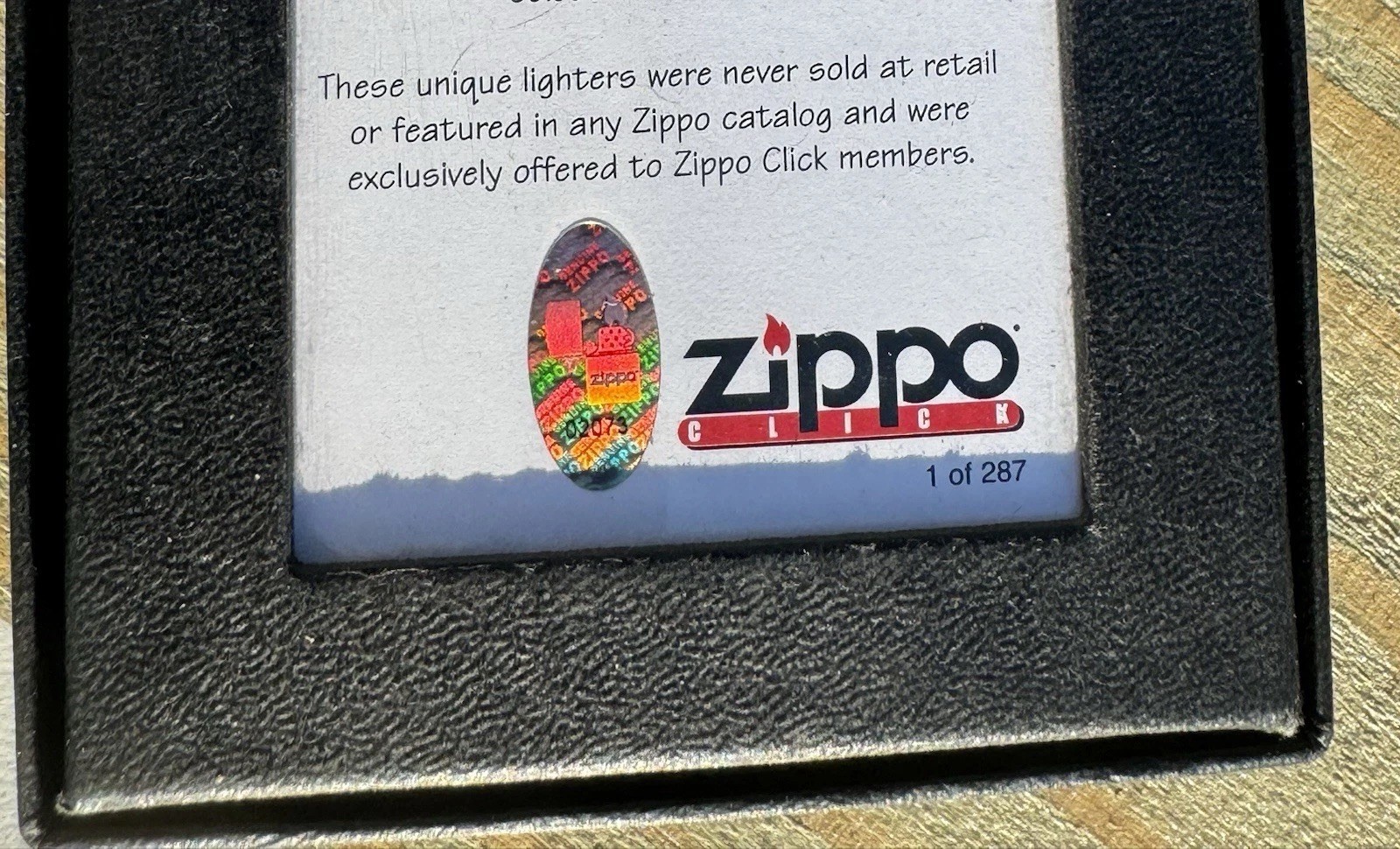 Zippo Armor Click You Are Here Pilot Run Lighter 1 of 287 Sealed New In Box
