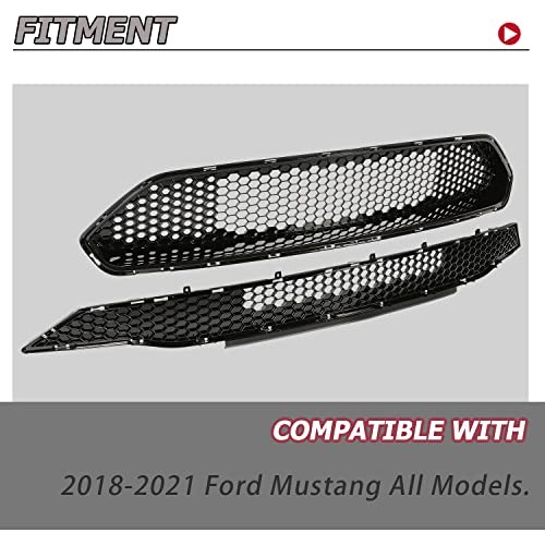 Upper + Lower Grille Compatible with 2018-2023 2-Piece (Upper + Lower Grille)