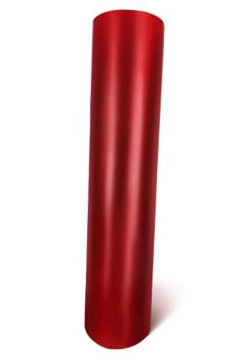 Red Satin Chrome Car Wrap Stretch Conform Cast Vinyl DIY () 1ft x 5ft
