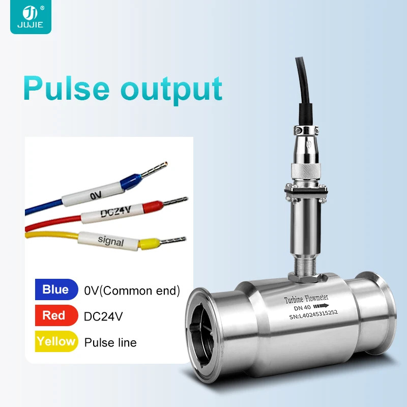 LWGY Turbine Sanitary Type Flow Meter Food Beverage Industry Liquid Alcohol Milk