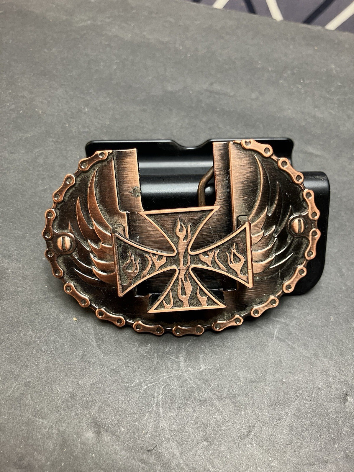 Zippo Lighter Style Belt Buckle New_Very Nice (not Zippo Lighter) UNTESTED