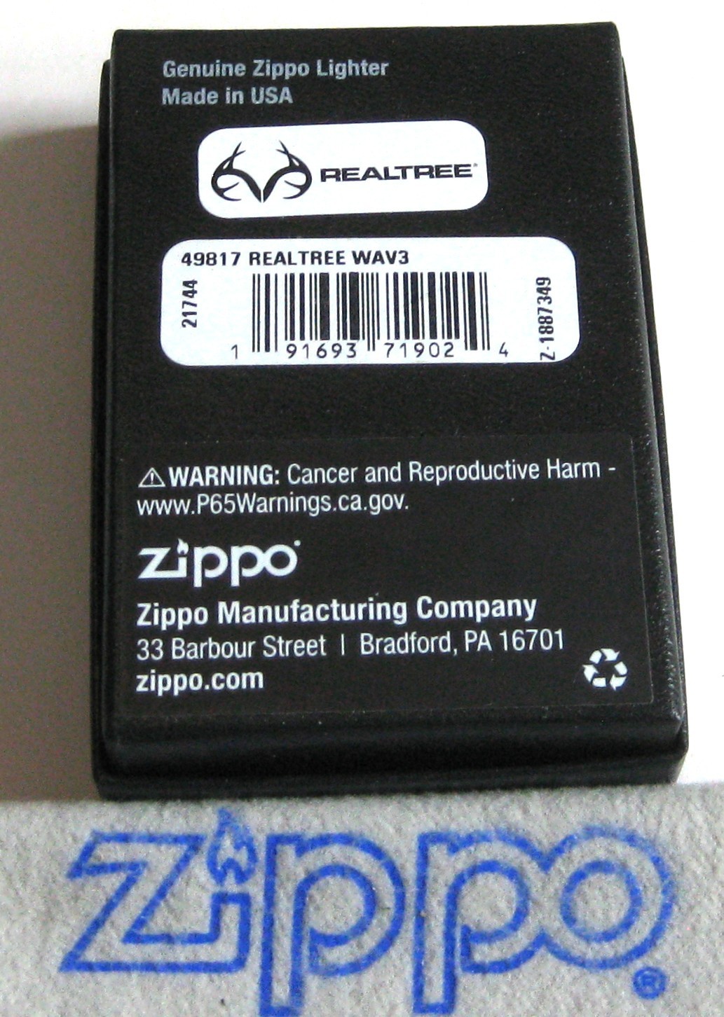 REALTREE WAV3 New FISHING 2021 NEW OLD STOCK 49817 ZIPPO LIGHTER Mint in Box