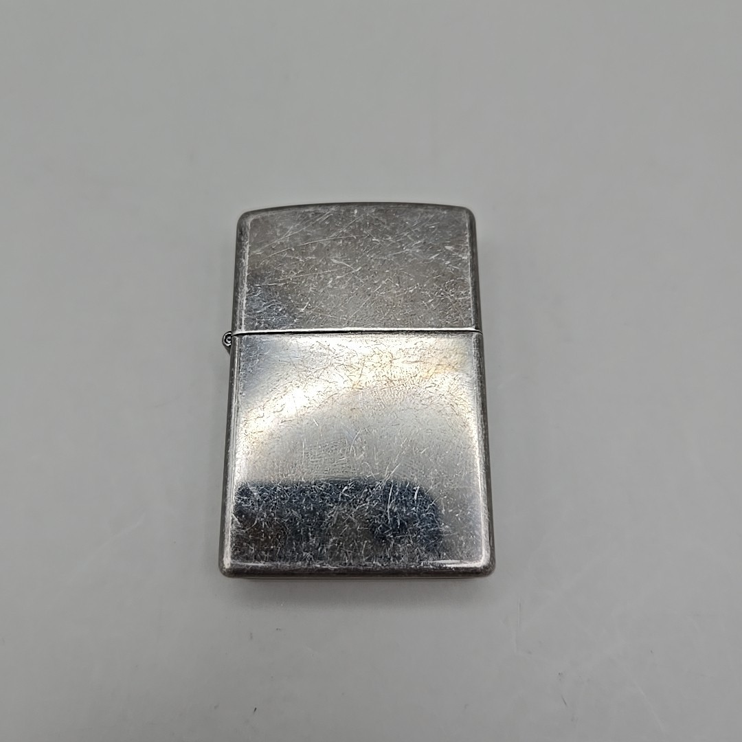 Zippo 2007 A 07 Silver Brushed Chrome Flip Top Pocket Lighter Made In USA