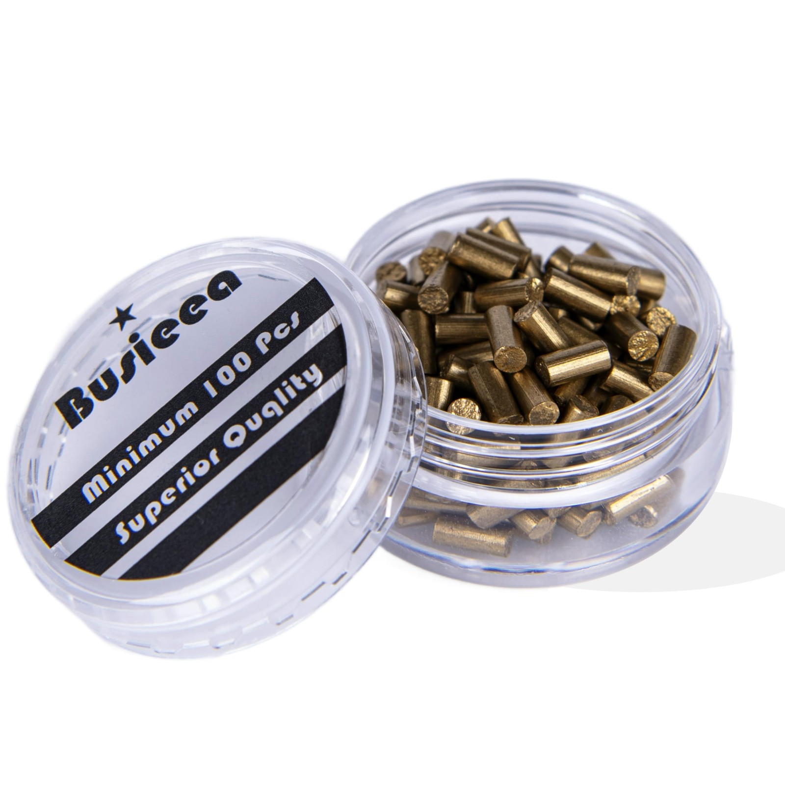 Busieea 100Pcs Lighter Flints, Flint Replacement Refills, All – Purpose Gold