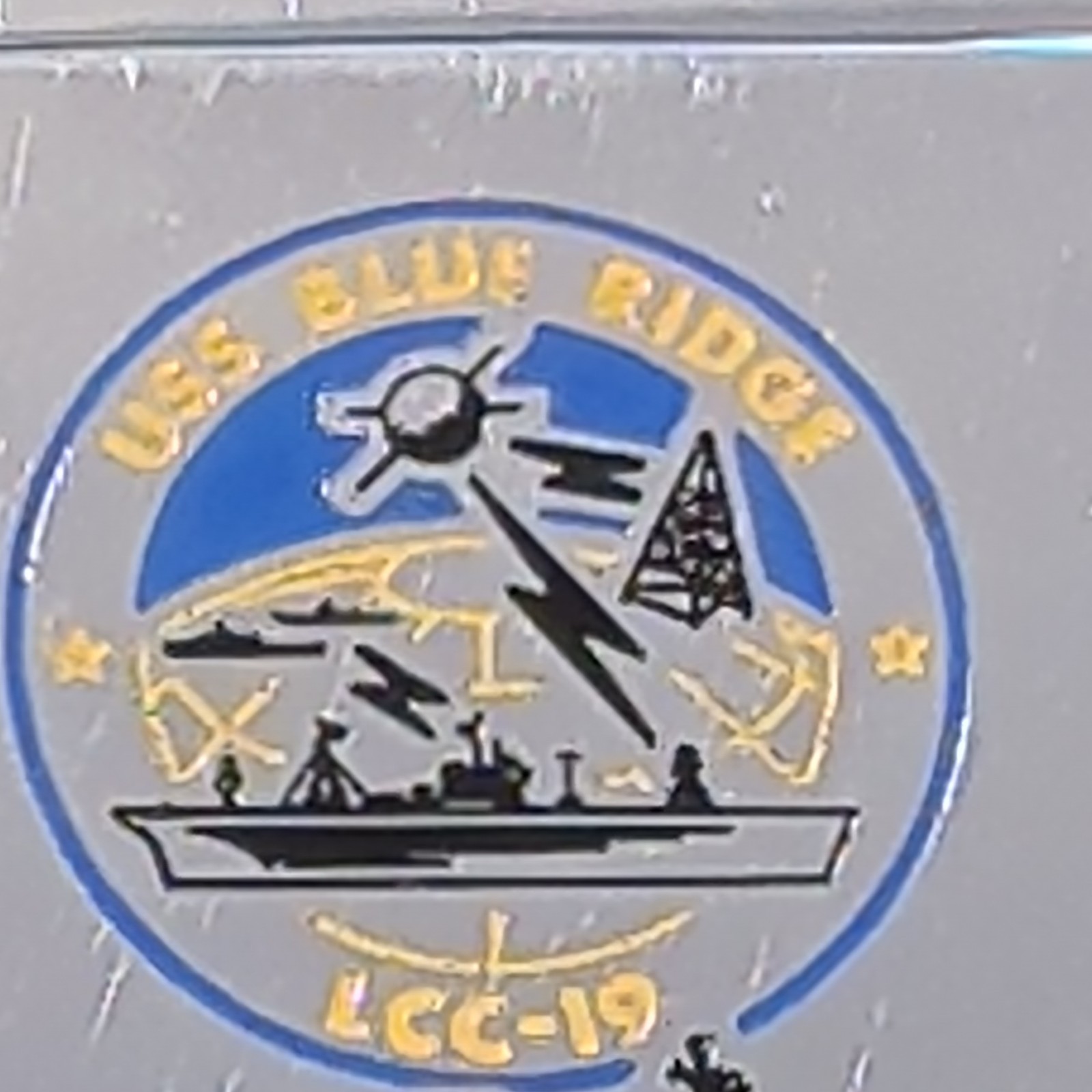 Zippo Military Lighter U.S.S. Blue Ridge LCC-19 U.S. Navy Made in U.S.A.