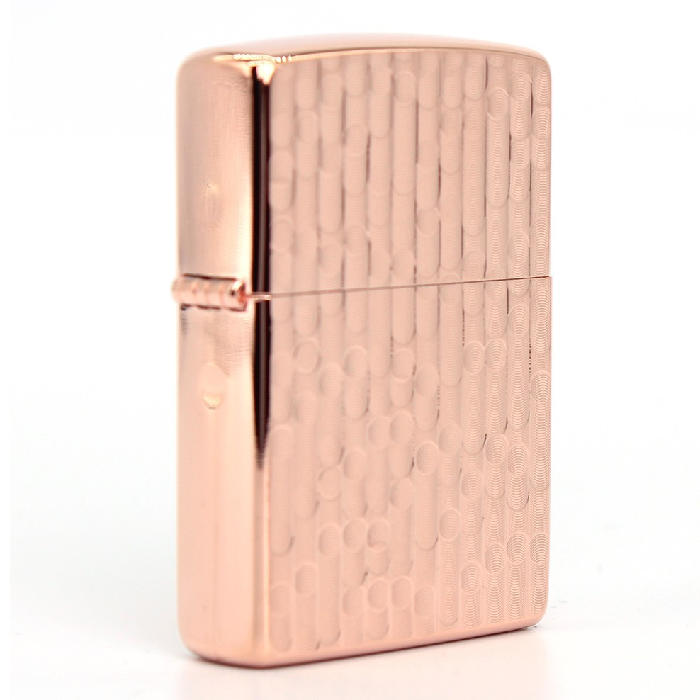 Zippo lighter Classic JP Custom Base/ Geometric Stripe Dot NC Cutting Rose Gold