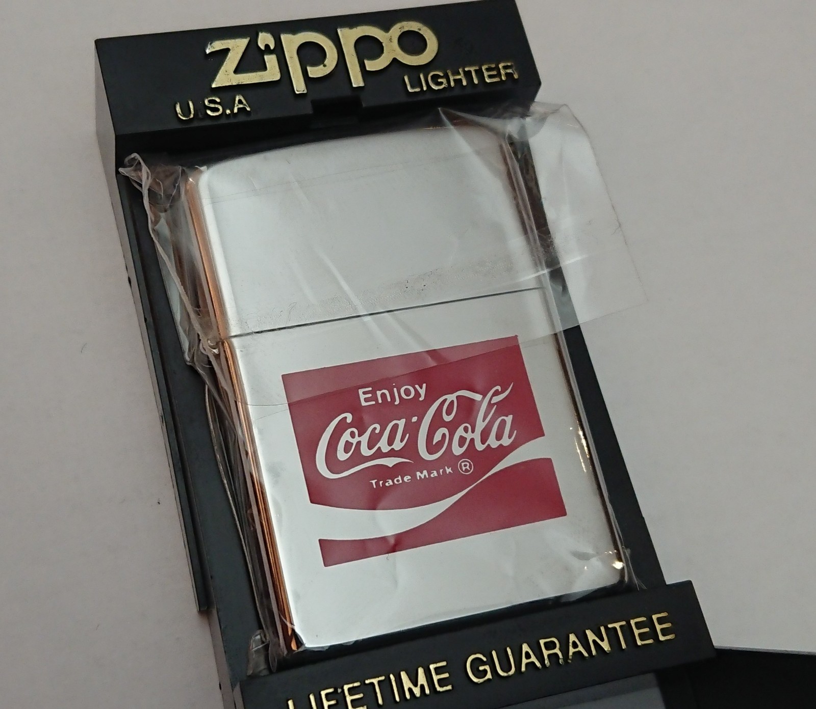 Coca Cola Zippo Lighter New Old Stock, c. 1990, Unstruck, Ultra Cool Vintage 90s