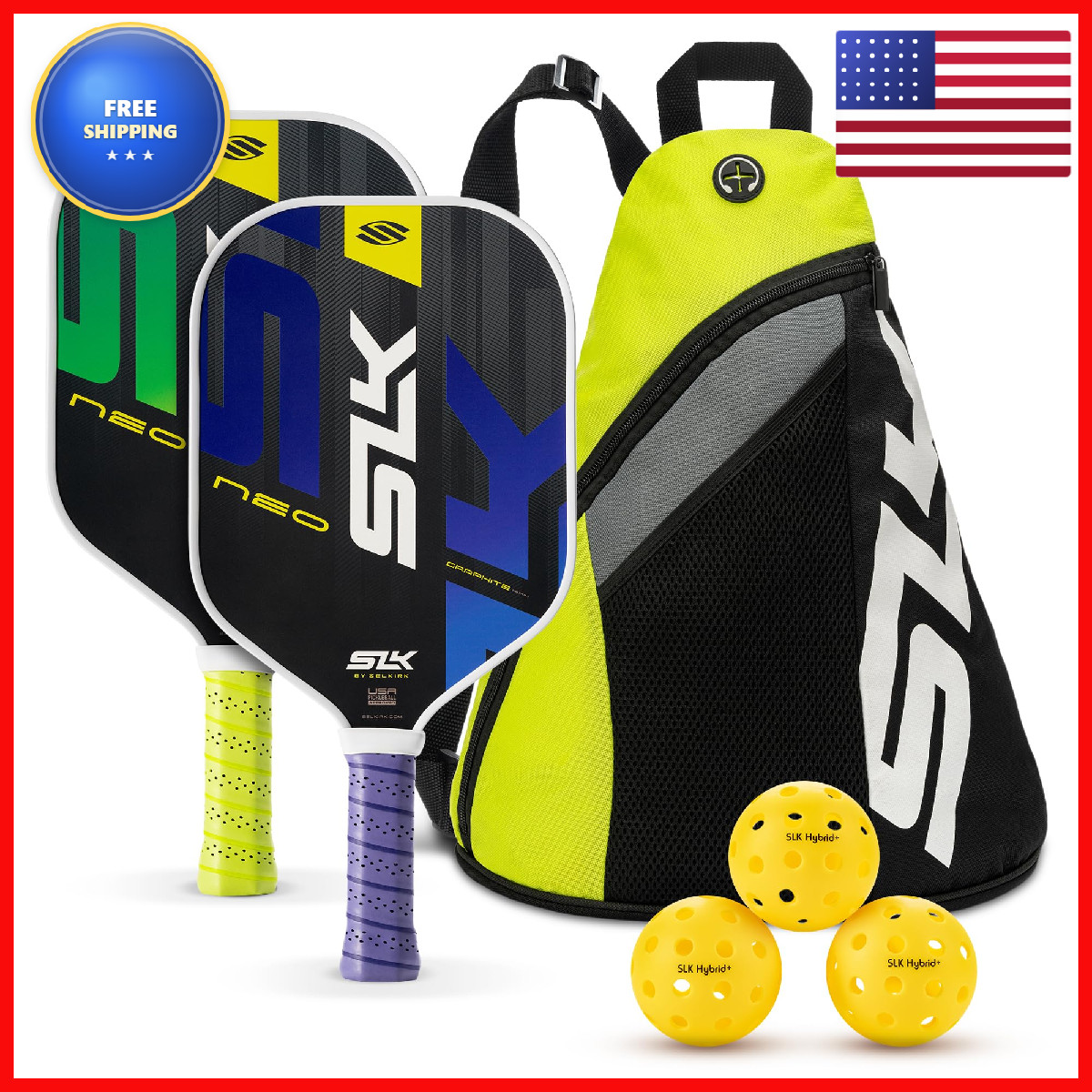 Selkirk Sport Slk Neo Graphite Paddles Set Of 2 In The Usa Set 2 Pickle Ball