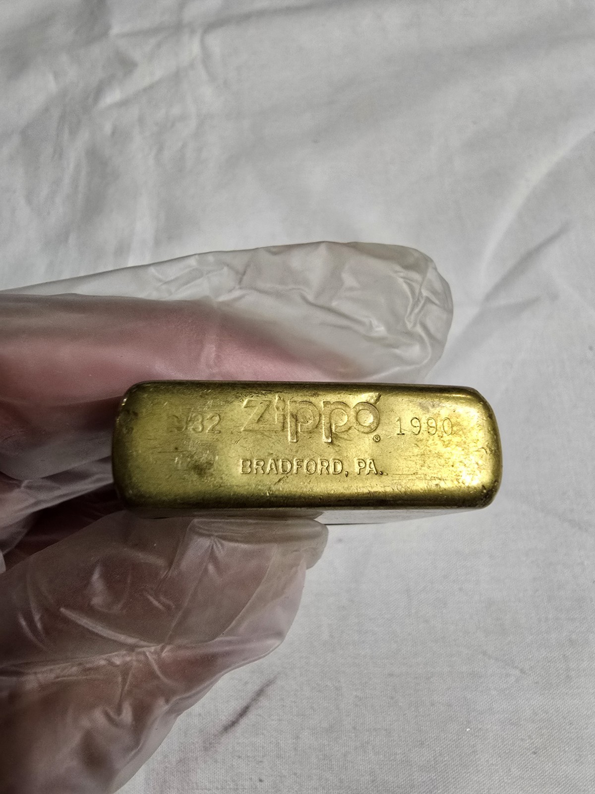 Zippo 1932-1990 Commemorative Solid Brass Lighter. RARE