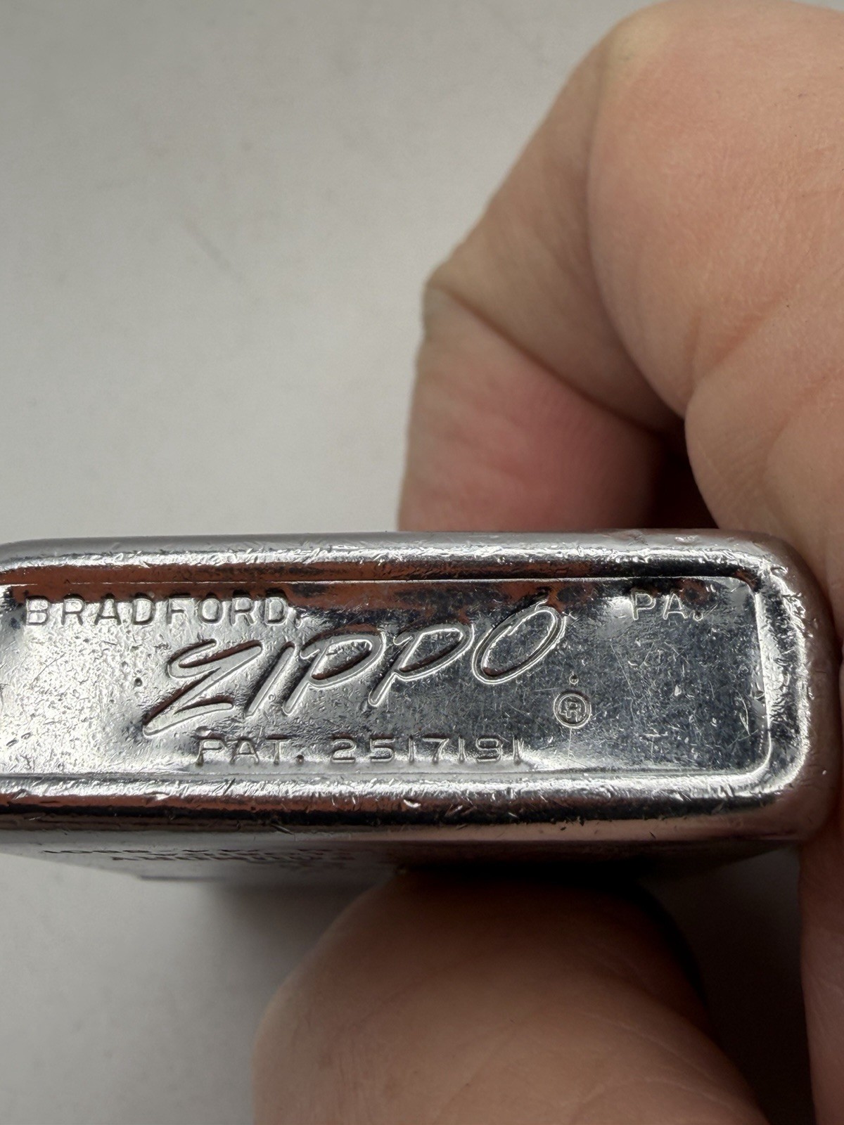 Vintage 1964 Turners Foundry Samoset FL Advertising Chrome Zippo Lighter