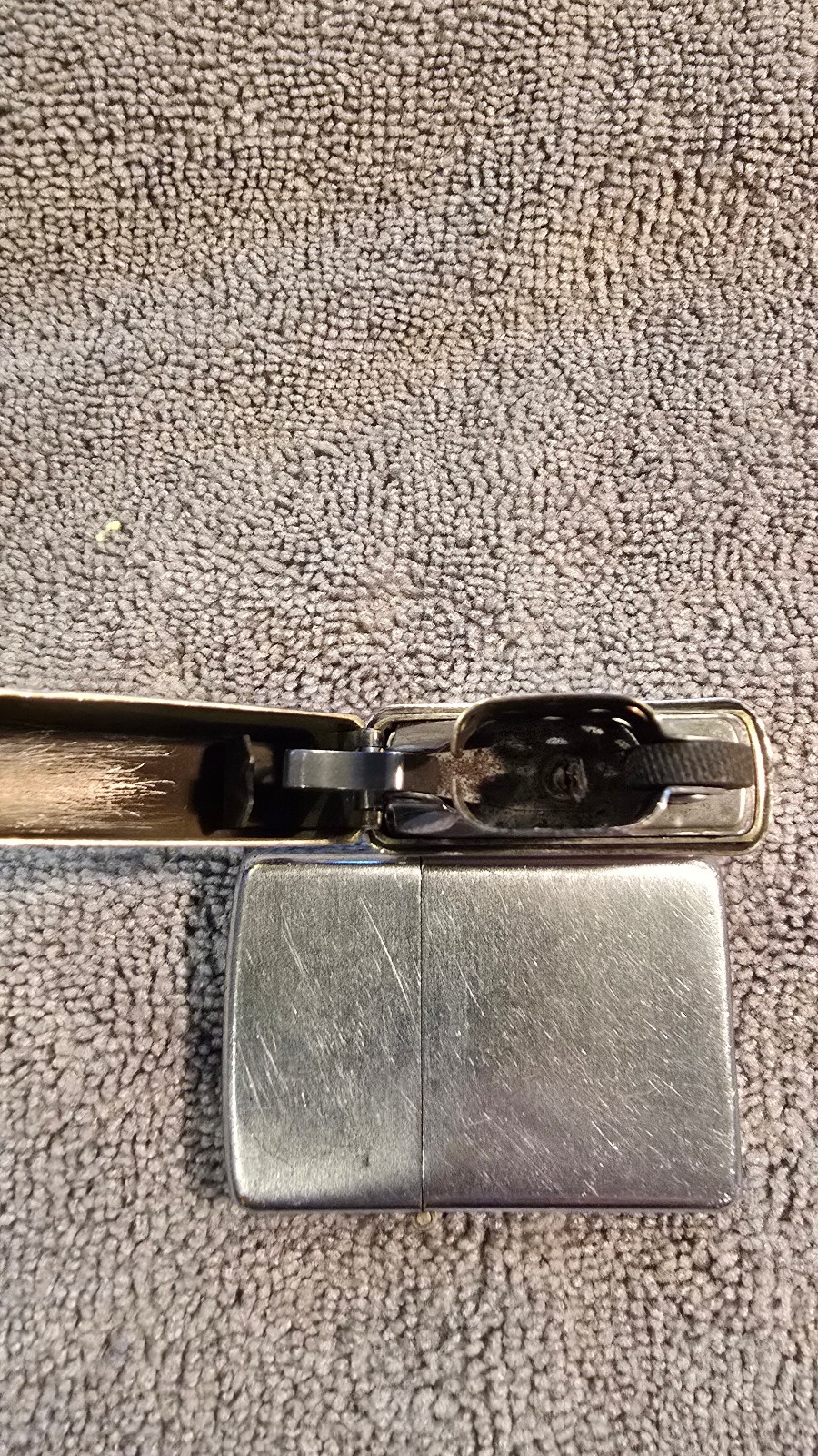Rare Vtg Zippo Lighter Silver Plated A XVI