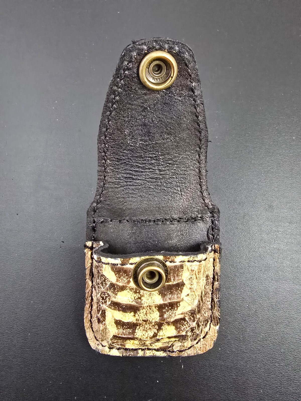 Real Timber rattlesnake skin ZIPPO lighter case Pouch holder natural color new