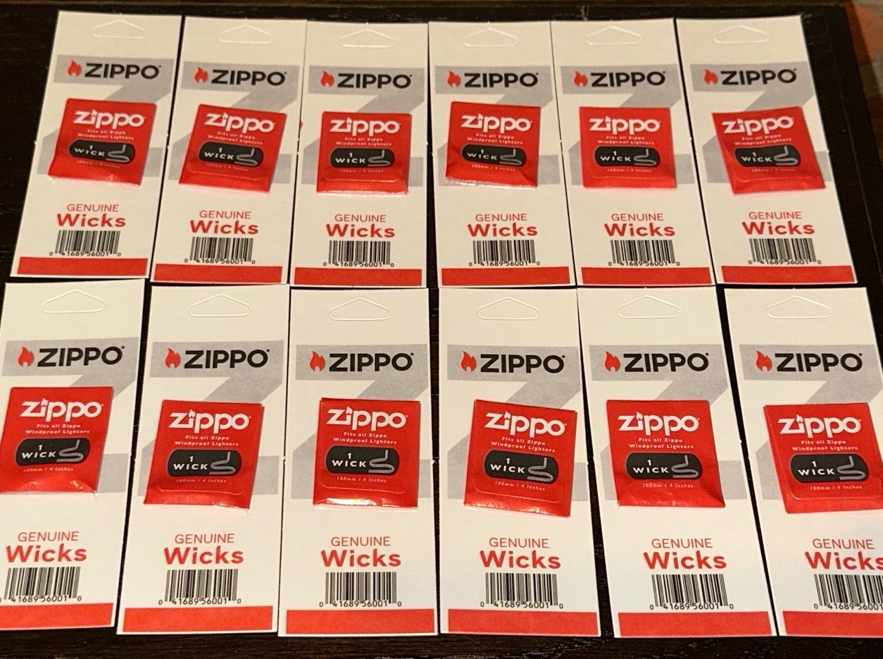 (12) Genuine Zippo Wick Packs