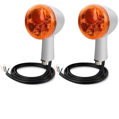 LED Rear Turn Signal Kit,Brake Light/Running Orange Lens/Chrome Housing