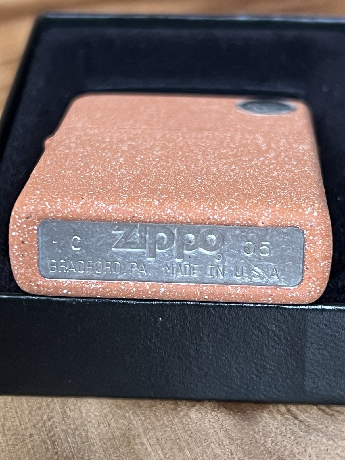 RARE! Vintage 2005 Zippo 227 Terra Cotta USA w/ Box and original papers NEW