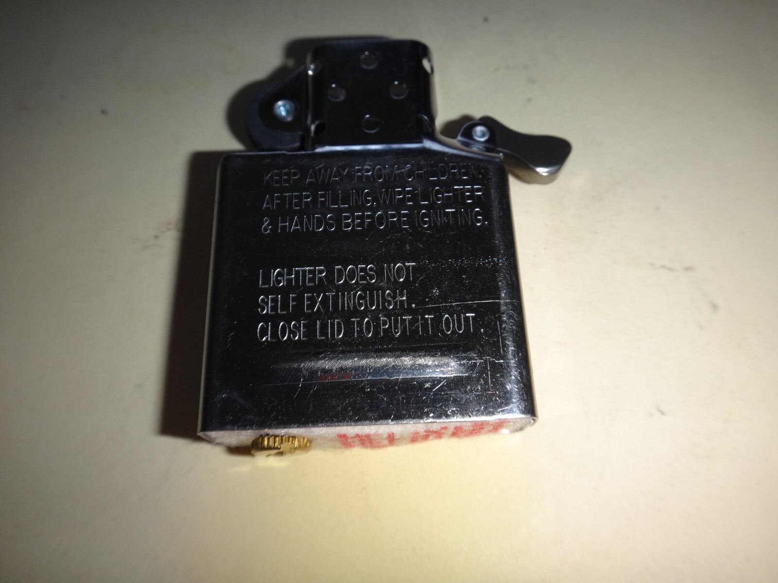 Year 2012 New Silver Chrome Zippo Regular INSERT * Good Working Condition*