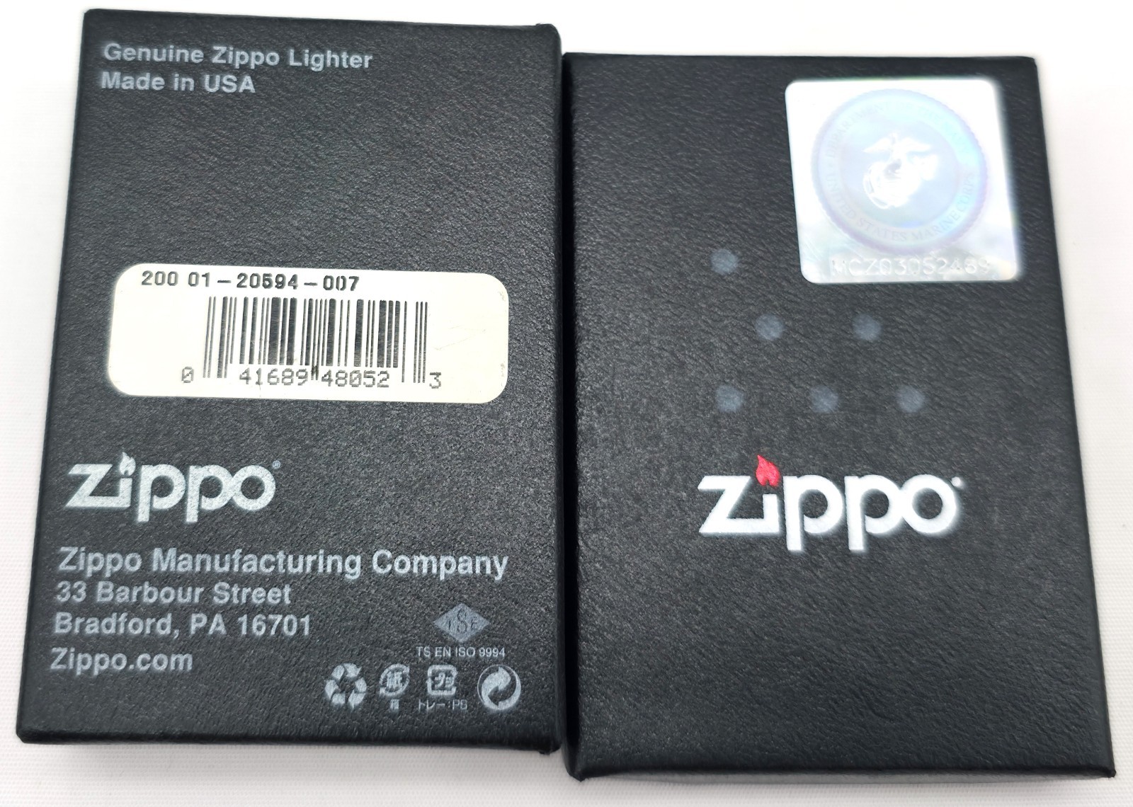 BROTHERHOOD 2015 Marine Corps Zippo Cigarette Lighter New in Box USMC ~Video
