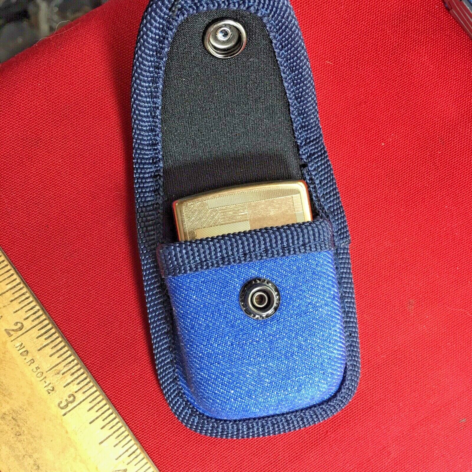 DENIM fits ZIPPO LIGHTER POUCH BELT SHEATH BLUE