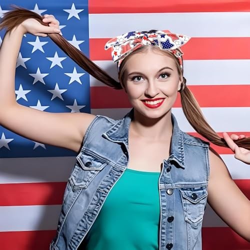4th of July Headband Independence Day USA Flag Headbands 1209