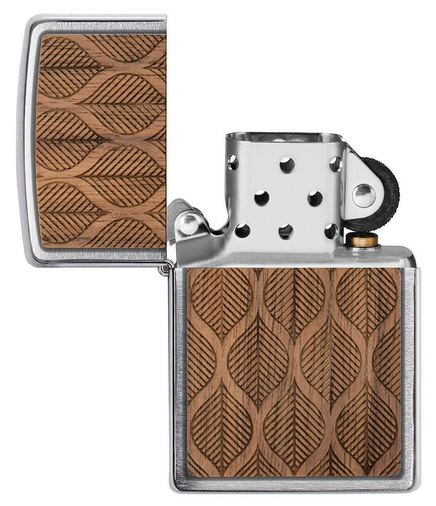 Zippo Windproof Woodchuck Walnut Leaves Lighter, Buy 1 Plant 1, 49708 New In Box