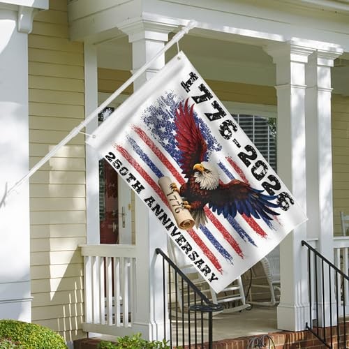 250th Anniversary American Flag 5×3 FT, 1776-2026 Semiquicentennial Banner-
