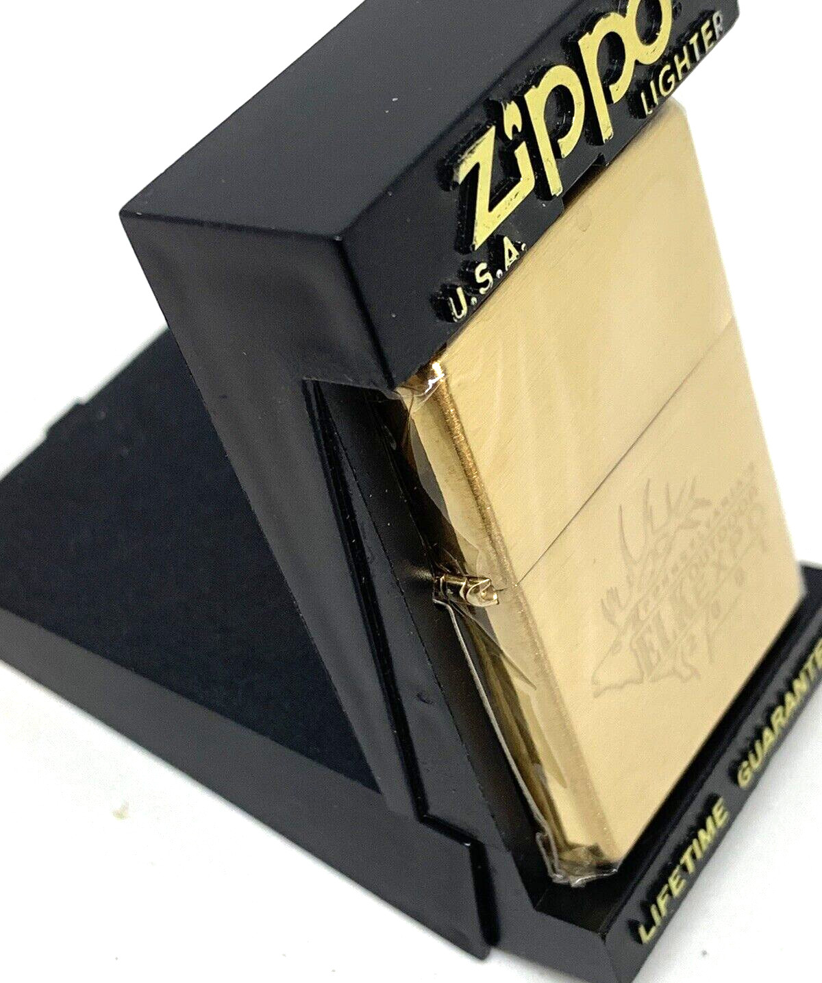 2001 ELK OUTDOOR EXPO BRASS ZIPPO LIGHTER 2001 F-01 Sealed Pennsylvania NEW