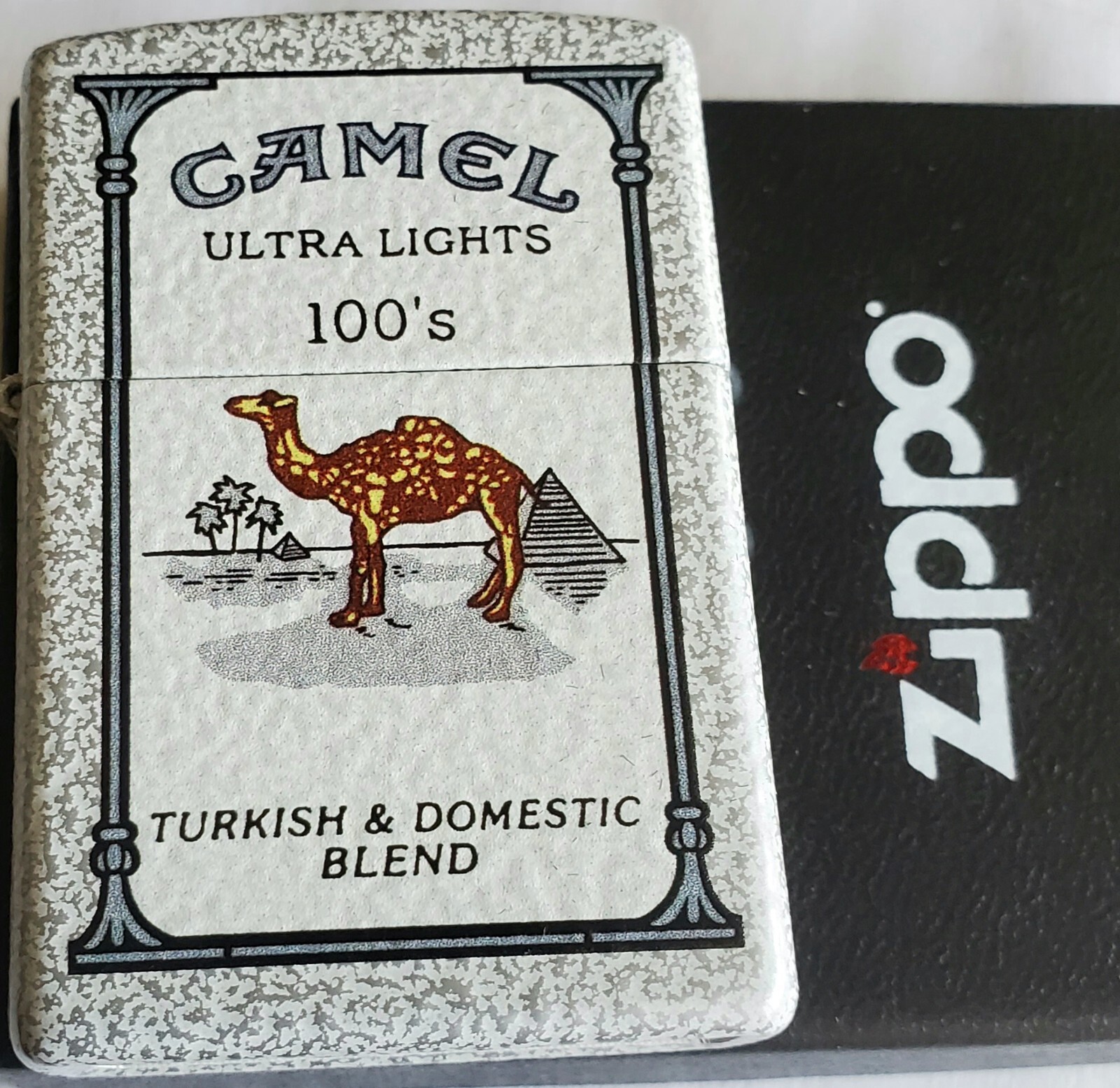 Zippo Camel Ultra Lights 100’s LIMITED EDITION CZ 50 MADE Glacier White Case..