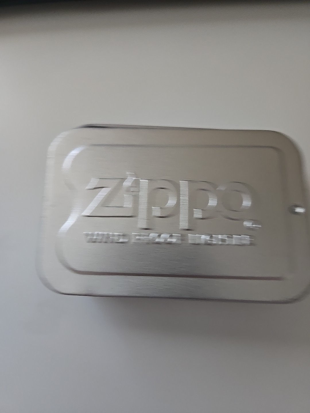 Zippo Wooden Wrapped Black Bass W/Belt Chain Unfired