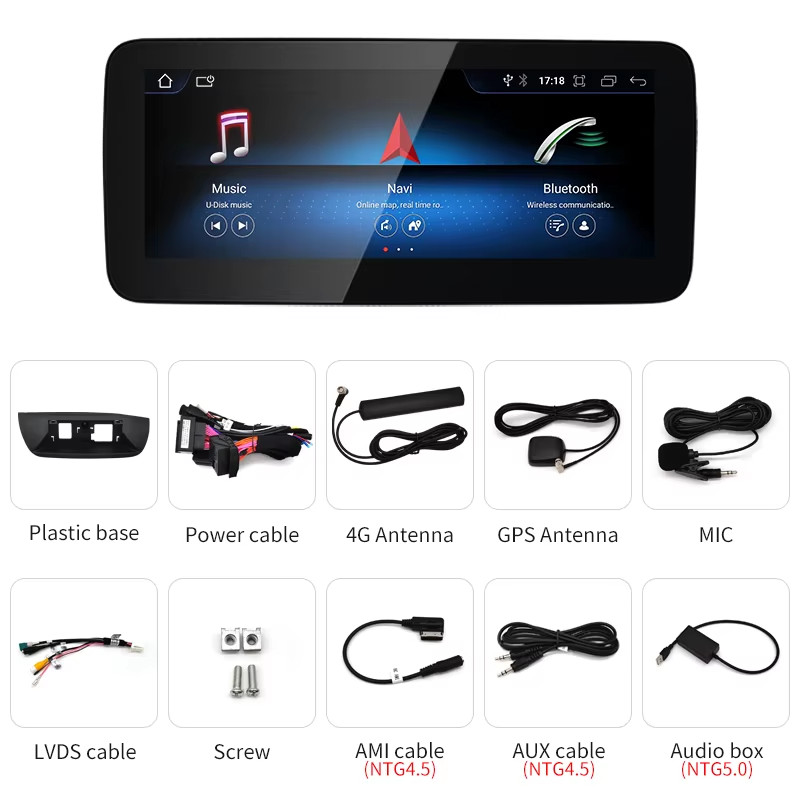 New Car Multimedia Wireless Android AUTO CarPlay 10.25inch 12.3inch Screen For M