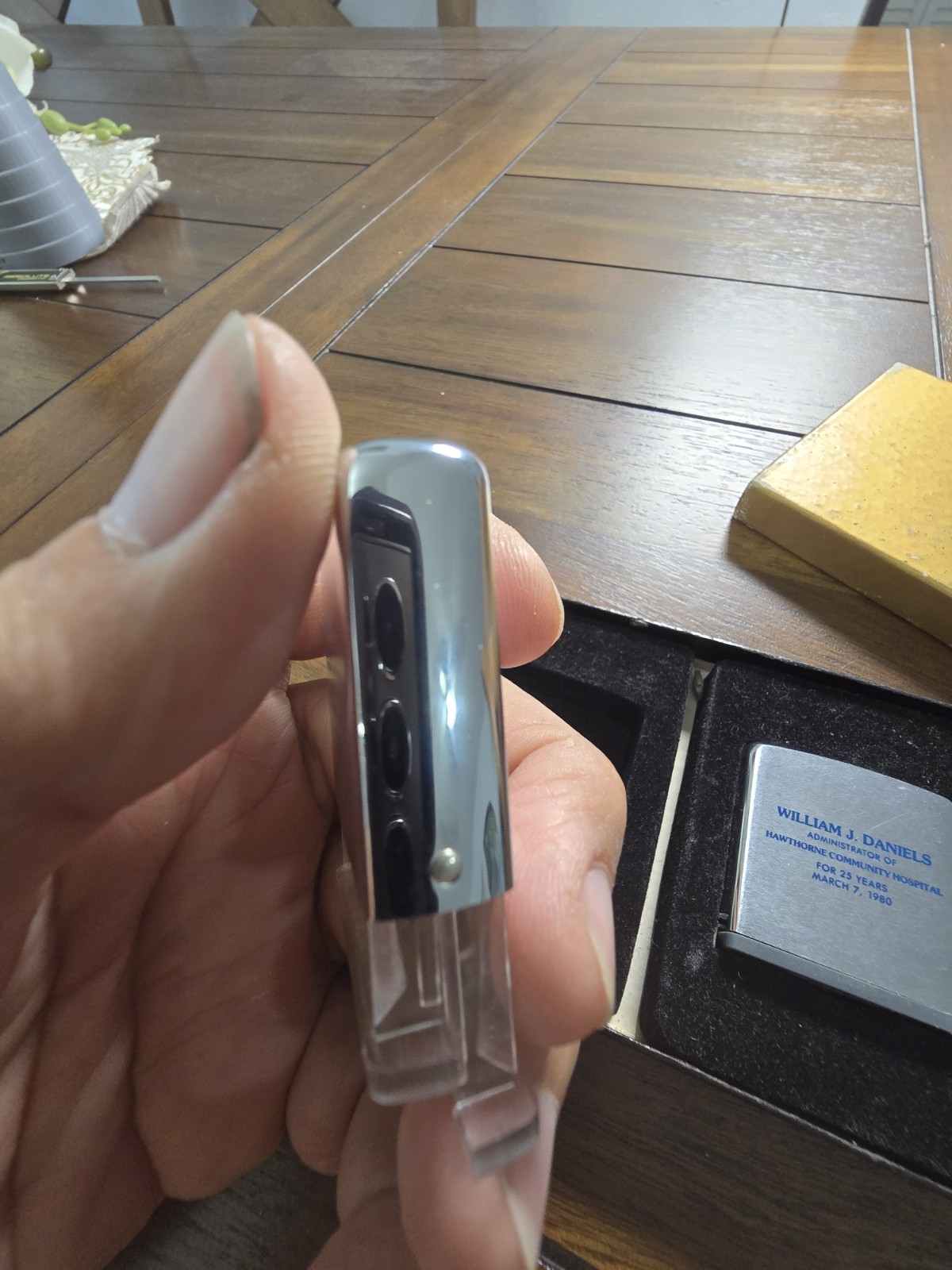 Vintage Zippo Tape Measure & Magnifier Gift Set NOS w/Original Box