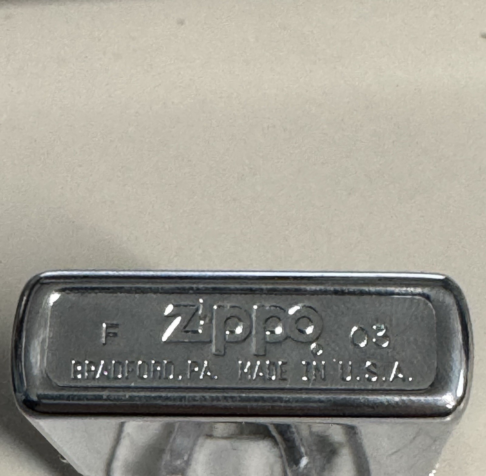 ZIPPO 2003 NATIONAL ZIPPO DAY 10TH ANNIVERSARY CHROME LIGHTER UNFIRED N BOX G318