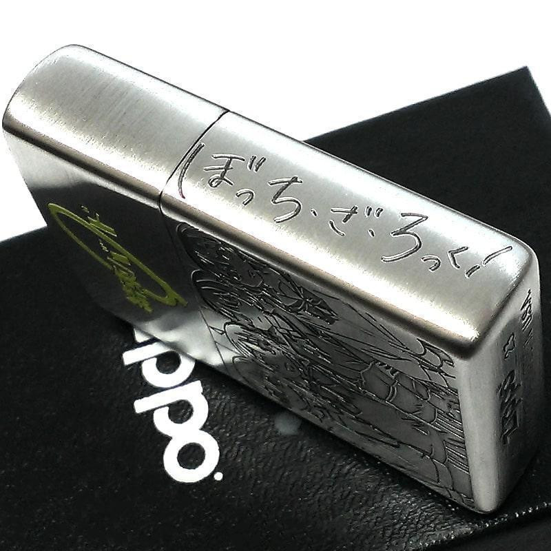 Zippo Bocchi The Rock Kessoku Band Girls Silver 3 Sided Etching Lighter Japan