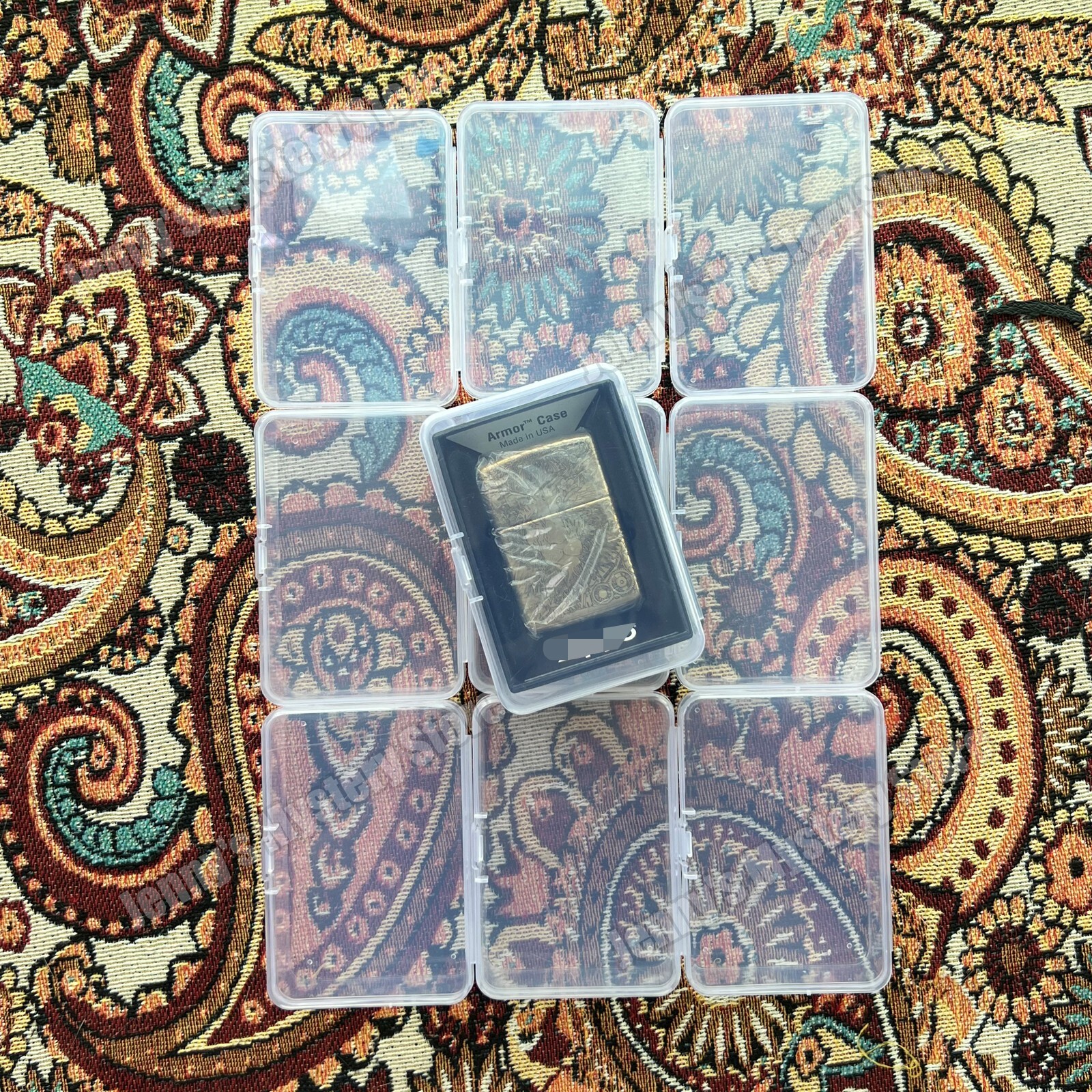 10pcs Durable Plastic Storage Boxes for Zippo Lighters Collection Protection