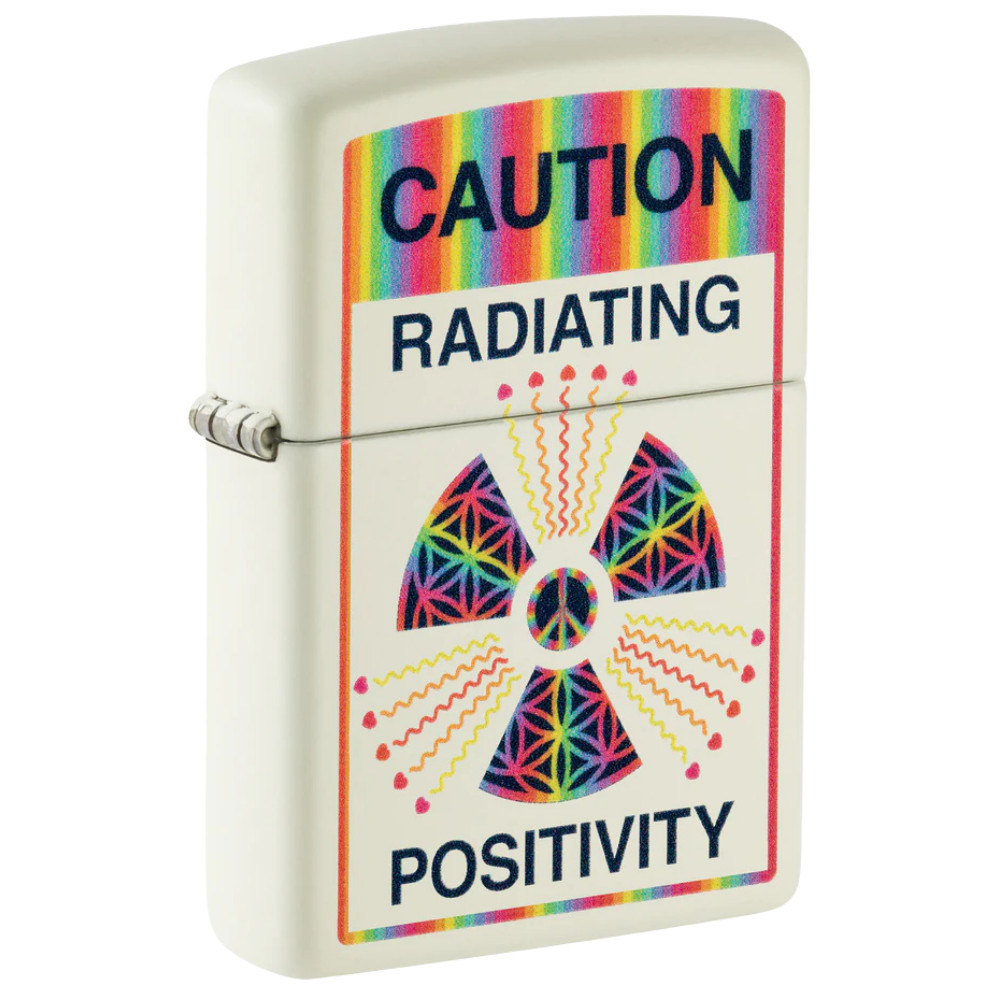 Zippo Glowing Positivity Glow Dark Lighter New Unfilled Gift Box 46243